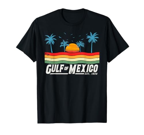 Gulf of Mexico Est 1550 Retro Vintage Beach Gulf of Mexico T-Shirt
