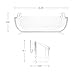 Smart Choice 5304539255 Bottom Shelf Refrigerator Door Bin, Genuine Replacement Part for Frigidaire 240363702, Clear