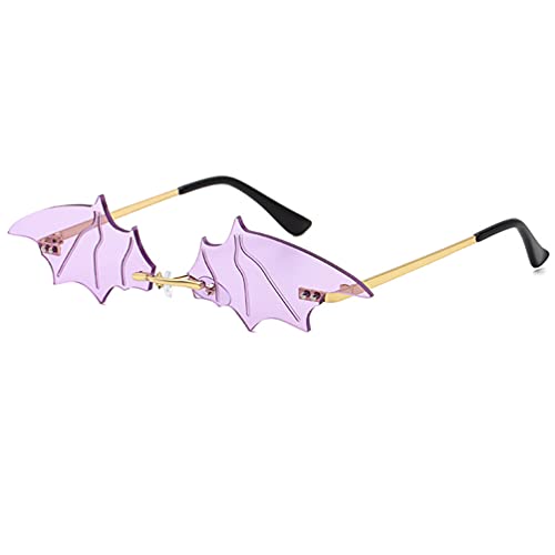 Vintage Bat Sunglasses Futuristic Novelty Cosplay Party Eyewear2