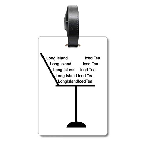 Étiquette sac Long Island Ice Tea accessoire identification voyage croisière