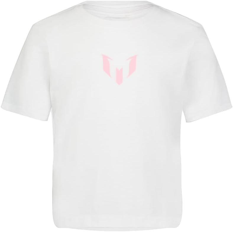 Messi Girls Lifestyle Short Sleeve T-Shirt, Slim-fit Graphic Tee, Cotton Blend Fabric - Image 4