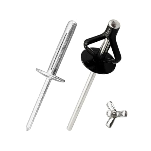 30/50 ��t�����W�O�܂胊�x�b�g�u���b�N/�V���o�[�A���~�܂肽���݃u���C���h���x�b�g�|�b�v�����u���C���h���x�b�g���a 3.2/4.0/4.8/6.4 �~�����[�g��(50Pcs,4.0x20x12 Half Black)