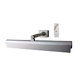 Arm2Aim LED Lighting Rechargeable Art & Picture Light - Very Easy Install, Silver