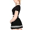 LittleForBig Kawaii bauchfreie Top Puffärmel und U-Ausschnitt Hemd – Kleines Monster/Babygirl – Bild 7