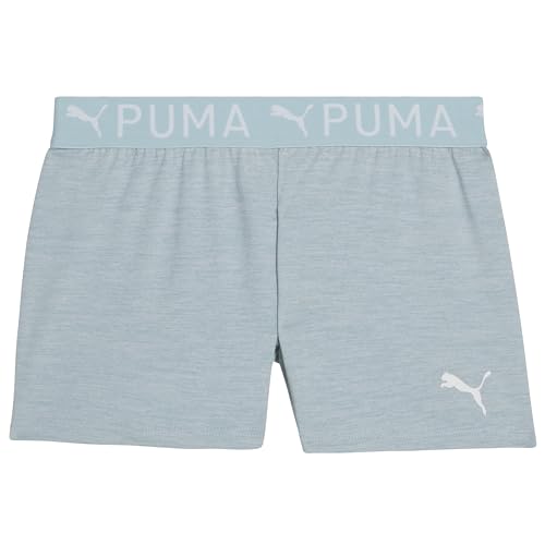 PUMA Girls' Active Essentials Pack Drycell Short, Turquoise Aqua, X-Large