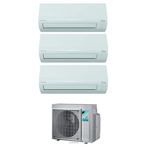 Daikin 3AMXF52A Siesta - Climatizador Trial Split 9000 + 9000 + 12000 BTU, Inverter, bomba de calor