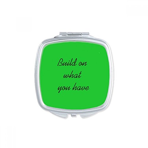 Miroir de main cadeau multicolore mignon petit avec citation imagée - 2