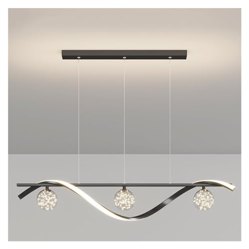 Lampe longue à suspendre au plafond LED à intensité variable pour restaurant - 5