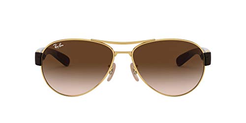 Ray-Ban Men's RB3509 Sunglasses, Gold/Brown Gradient, 63 mm