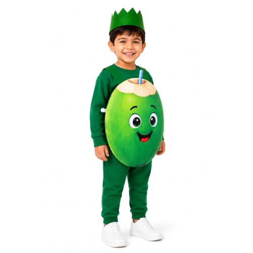 Image of Raj Costume Kids Fruit & Vegetable Fancy Dress Costume | Soft Felt Fruit and Vegetable Cutout Costume for Boys & Girls | School Annual Function