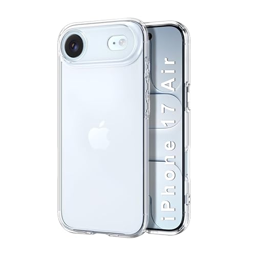 Image of CEDO iPhone 17 Air Clear Case | Soft Flexible Slim-Fit | Full Body 360 Protection Shock Proof TPU Back Cover (Transparent)