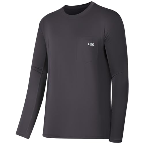 Image of BASSDASH Men's UPF 50+ Performance Long Sleeve T-Shirt UV Sun Protection Fishing Hiking Sports Shirts