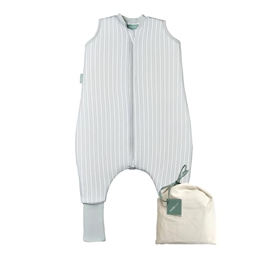 molis&co   Pijama Manta con Calcetines Antideslizantes 1.0 TOG   80 cm (2 años)   Ideal para Primavera y otoño   100% algodón (Oeko Tex 100)   Dawn Stripes
