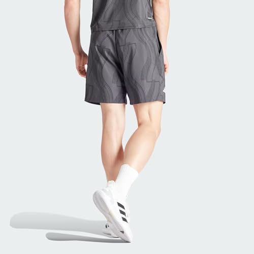 Adidas Herren Club Tennis Graphic Shorts, Carbon/Black, L