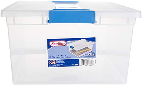 Sterilite Deep Clip Storage Box-14"X11"X6.25" Clear