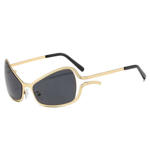 Lunettes de soleil œil de chat femme tendance monture papillon métal UV400