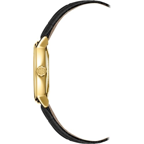Raymond Weil Men's 'Maestro' Swiss Gold-Tone and Leather Automatic Watch, Color:Black (Model: 2237-PC-00659)4