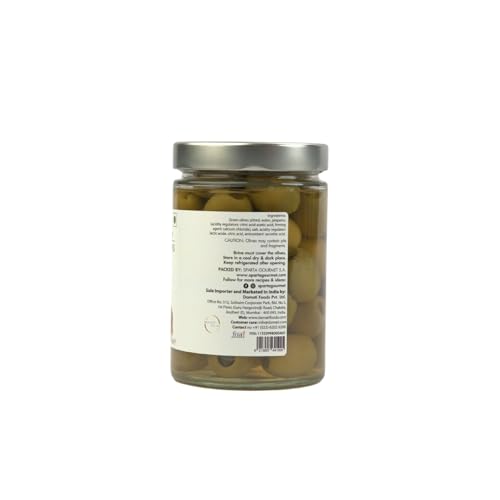 Image of Sparta Gourmet Jalapeno Stuffed Green Olives • Vegan & Non-GMO Verified, 20.46 oz ℮ 580 g