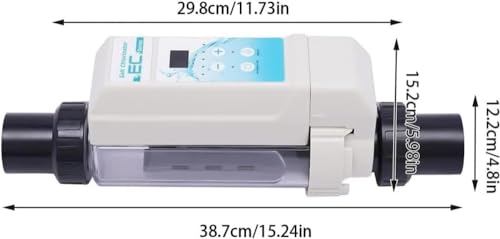 Salt Water Chlorinator Cell,pool Salt Water Chlorinator Salt Chlorine Generator, 8/16/12/20g/h Multipurpose Saltwater Chlorine Generator, Electrolytic Salt Chlorinator For Swimming Pool-12g/h