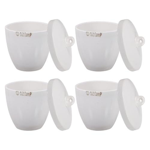 Crisol de porcelana 100ml para laboratorios químicos y metales preciosos