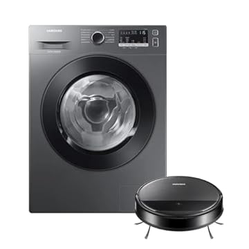 Samsung Lava E Seca Wd11M Inverter Inox 11/7Kg 110V E Aspirador Robô 2 Em 1 Com Wi-Fi Vr5000