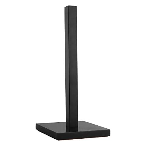 LUTAVOY Paper Towel Holders Kitchen Standing Paper Towel Roll Holders with Marble Base Copper Plated(KZ50 Black&Black) Cover
