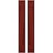 Ekena Millwork ARW102BB207X56MRH Americraft Two 2 Exterior Real Wood Joined Board-n-Batten Shutters w/Z-Bar (Per Pair), 7"W x 56"H, Pepper Red