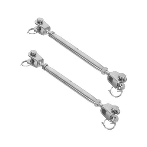 2Pcs Tensores de Cables con Cuerpo Cerrado Tipo Quijada en Acero Inoxidable 304 miniatura 1