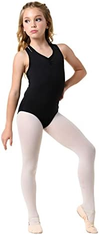 DanzNmotion by Danshuz Girl's Dance Leotard 6X-7 BLACK