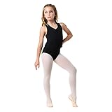 DanzNmotion by Danshuz Girl's Dance Leotard 8-10 BLACK