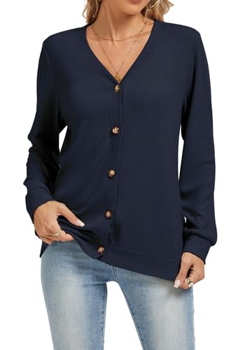 Cardigan Sweaters for Women Business Casual Lightweight Button Down Cardigans Fall Outfits Fashion Clothes2