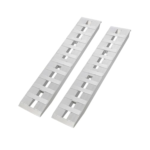 2-Pack Heavy Duty Aluminum Truck Ramps, 6000 LBS for Vehicle Auto Hauler