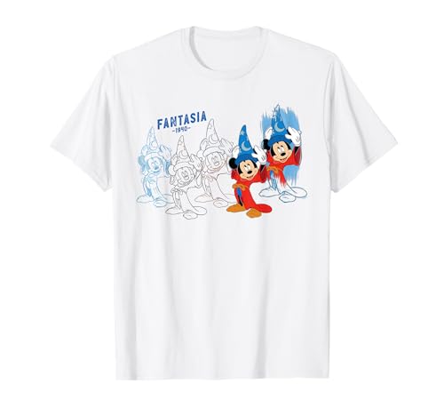 Disney Ink and Paint Fantasia 1940 Mickey Mouse Art Series T-Shirt