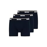 BOSS Bokserki męskie, bawełna ze stretchem, 3 szt, niebieski paw, XL