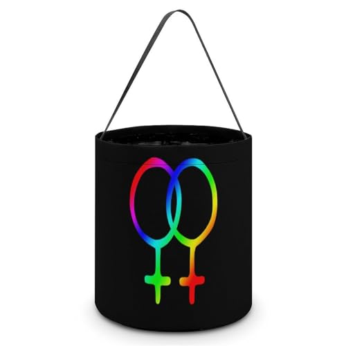 Lesbianism Cute Easter Basket Bags Eggs Bucket Candy Tote Decorations Gifts Party Storage Bag, style