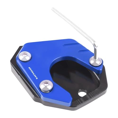 Plaque d'extension de béquille moto Honda CB650R bleu - Support latéral