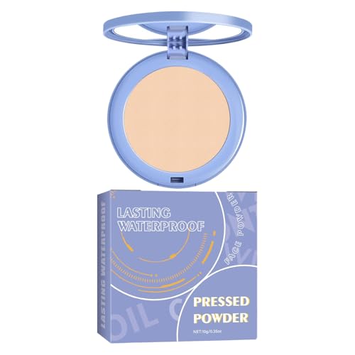 Polvo Prensado Facial, Polvo Prensado Perfecto, Corrector De Base Facial, Con Cobertura Y Perfecta, Impermeable Y De Larga Duración, 10 G, Para Mujeres Y Adolescentes