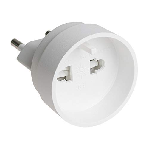 Adaptadores de enchufe triples bipolares con 1 toma con T/T lateral de 16 A y 250 V y 2 tomas de 10 A y 250 V SOLERA