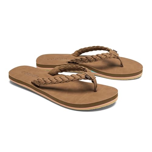 Cobian Braided Pacifica Soft Strap Beach Flip Flop Sandals for Women with Full Arch Support3