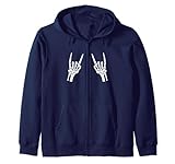 Photo Gallery rocker skeleton hand rock on costume divertente halloween felpa con cappuccio Photo Gallery rocker skeleton hand rock on costume divertente halloween felpa con cappuccio