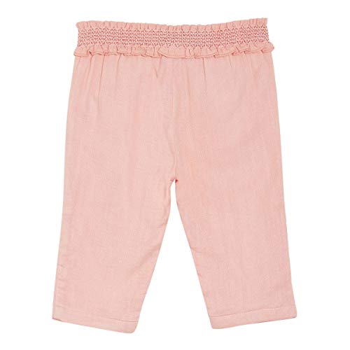 Image of miniklub Girls Pink Solid Regular Fit Capris