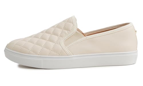 Image of FEVERSOLE Women's Casual Slip On Sneaker Comfort Quilted Loafer Flats