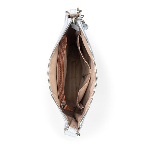 Image of The Sak Lucia Leather Crossbody Purse - Premium Leather Women's Handbag for Everyday & Travel - Cross Body Bag With Zipper