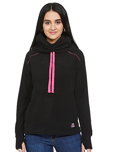 Image of Max Polyester Women Solid Turtle Neck Sweatshirt