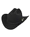 Larry Mahans 6X Reno Black Felt Cowboy Hat (6-7/8)