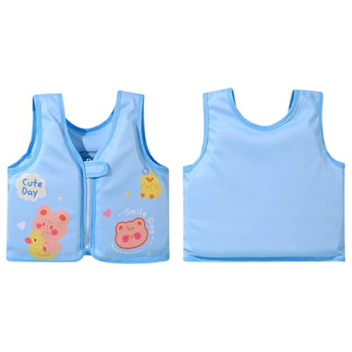 Chaleco flotador genérico para niños pequeños con estampados apropiados para niños como ligera ayuda para nadar para actividades en la playa o piscina, azul, 1 5 años