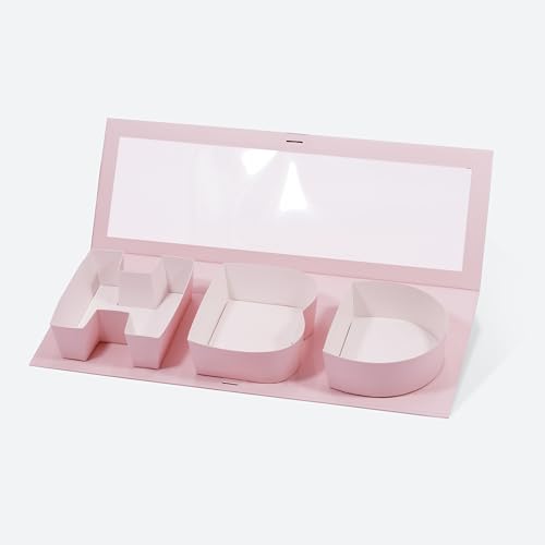Boîtes de lettre HBD de qualité premium avec fenêtre pour présentation de cadeaux chic