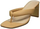 The Drop Women's Anderson Padded Thong High Heeled Sandal, Doe Tan, 7