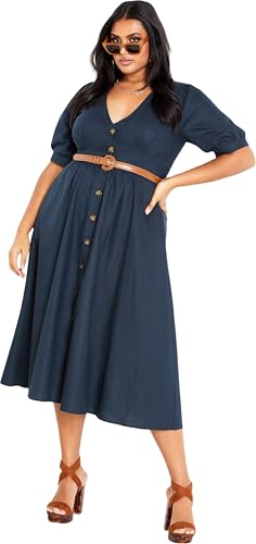Image of City Chic Women's Plus Size Sunset Stroll Dress