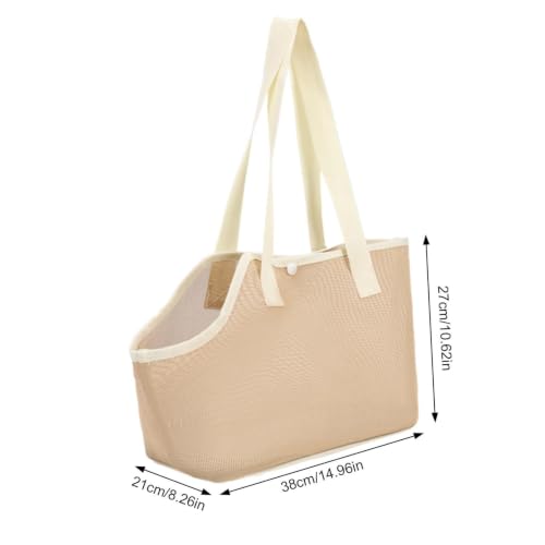 Bolsa de transporte para gatos con bolsillo de malla transpirable para paseos frescos 7